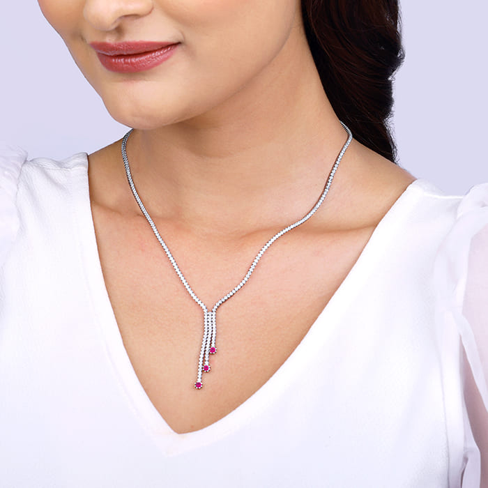 Long Lariat Necklace – The Silver Wren